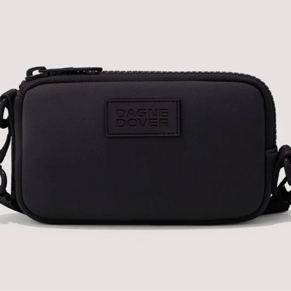 Dagne Dover MARA NEOPRENE PHONE SLING messenger crossbody phone case black MINT